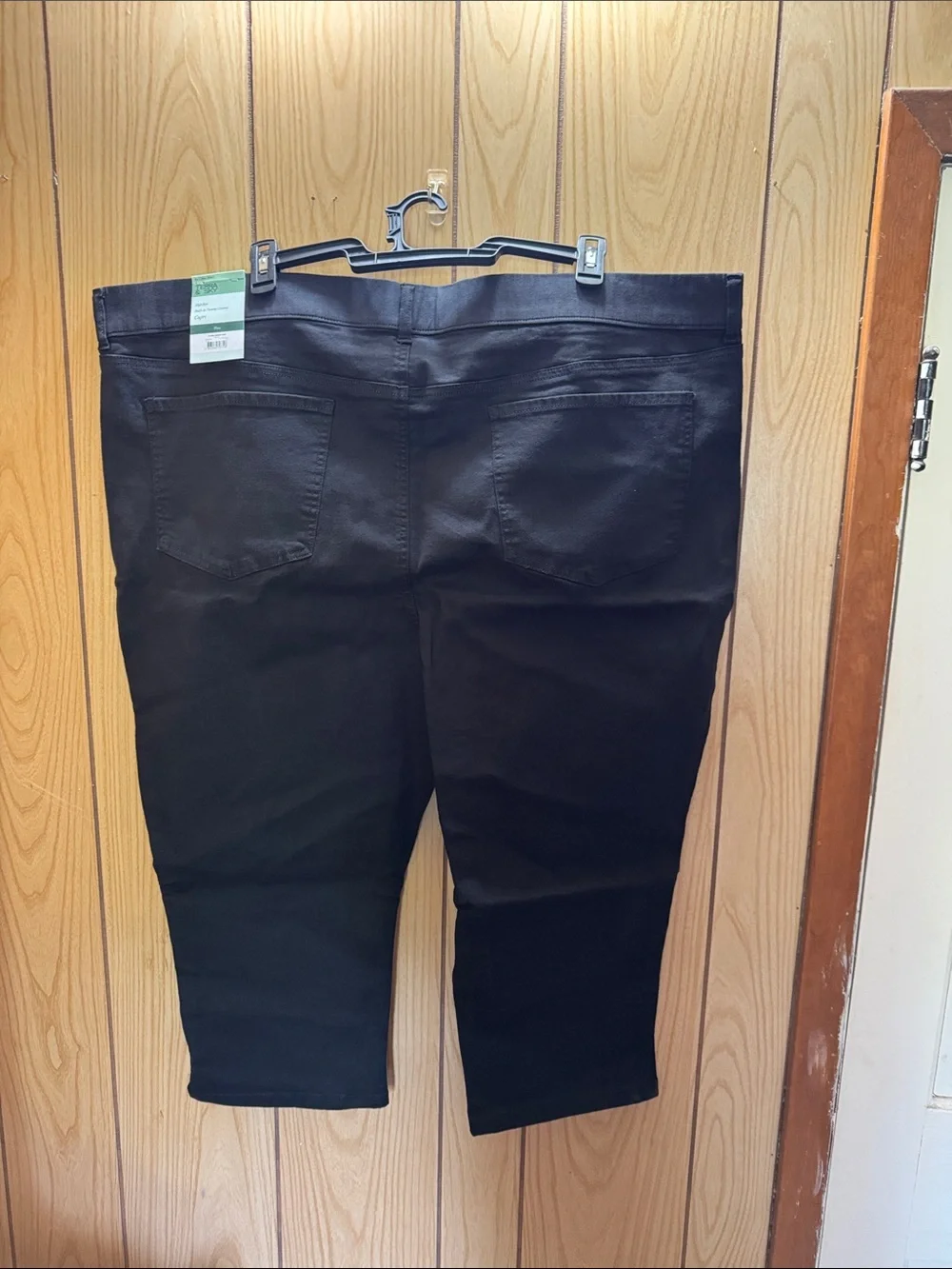 Terra & Sky Black Capri Stretch Pants